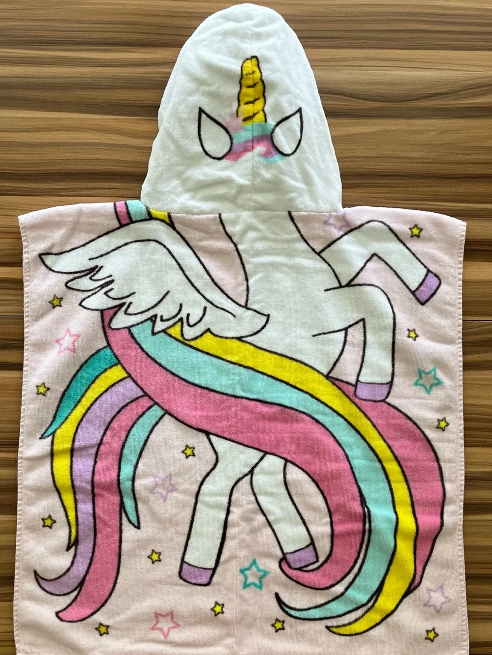 Girl’s Beach Pool Towel Bundle 100% Cotton Hooded Towels 2 Pieces